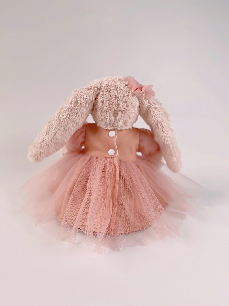 Peach Fuzz Pink Tutu Fabric Dress for Bunnies, Bunny Dresses in Various ...