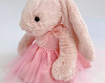 手作りのウサギの服、ウサギ用のピンクのプリンセスチュチュドレス