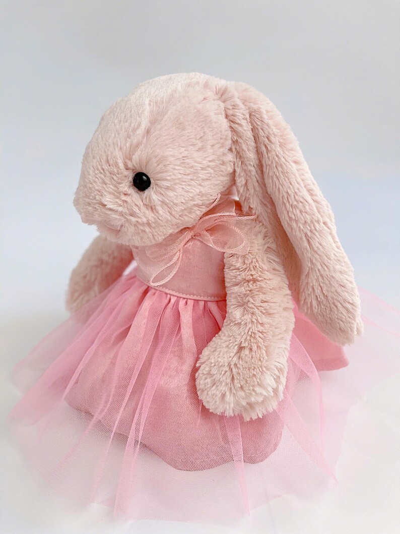 Handmade Bunny Clothes, Pink Princess Tutu Dress for Bunnies, Bunny ...