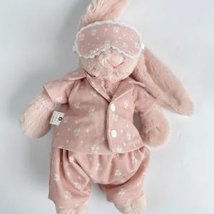 Conjuntos de conejito, pijama para conejito, tallas personalizadas, ideal para regalar o decorar, regalo único para hija. imagen 5