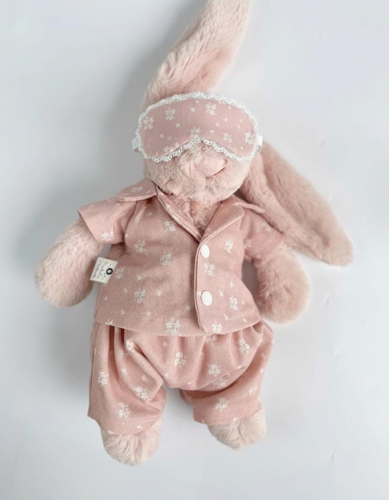 Conjuntos de conejito, pijama para conejito, tallas personalizadas, ideal para regalar o decorar, regalo único para hija. imagen 5