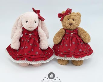 NHQZ Vêtements Pour Poupées Labubu De 17 Cm, Labubu Vetement 17 Cm,1 Chapeau, 1 Barboteuse, Sans Poupée, Tenue Avec Nœud Papillon Marron