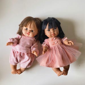 Minikane Doll Hoodie,  Pink dress for minikane 34cm, Lovely pink tulle dress for girls, perfect little gift for your precious girl