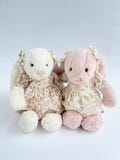 Romper for Jellycat bunny, custom bunny outfits for children, Jellycat bunny clothes, handmade bunny clothes, handmade clothes for bunny