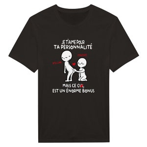 Mug Couple Personnalisé Humour - Tasse Cadeau Drôle Rigolo Fun Pour Les Amoureux – Je T'aime Pour Ta Personnalité Mais Ce Cul Est Bonus image 8