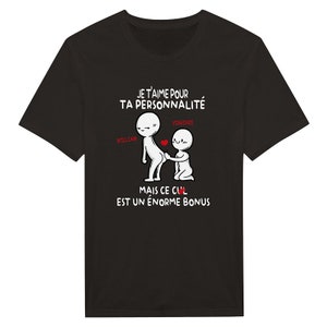 Mug Couple Personnalisé Humour Tasse Cadeau Drôle Rigolo Fun Pour Les Amoureux Je T'aime Pour Ta Personnalité Mais Ce Cul Est Bonus image 8