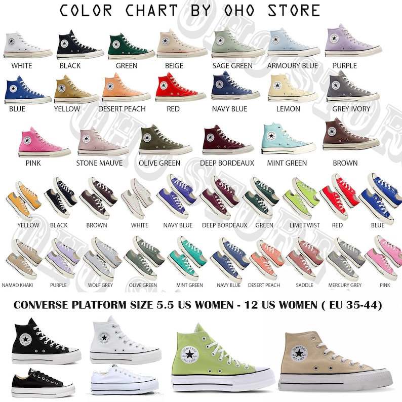 Embroidered Converse Chuck Taylor 1970s High Tops: Custom Floral Shoes ...