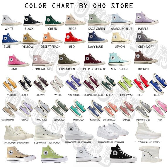 Converse color clearance chart