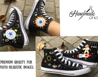 Custom Converse Sepatu Converse Galaxy Custom Embroidered Converse