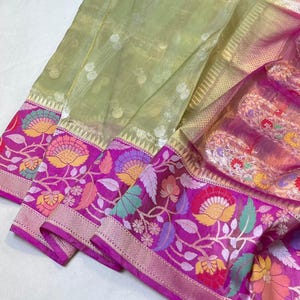 Pure banarasi katan tissue silk handloom saree | Bridal saree | Indian handcrafted saree |