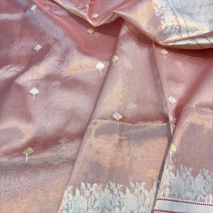 Handcrafted Indian handloom pure banarasi tissue silk saree | Tissue silk saree | Exclusive wedding wear saree | Party wear saree
