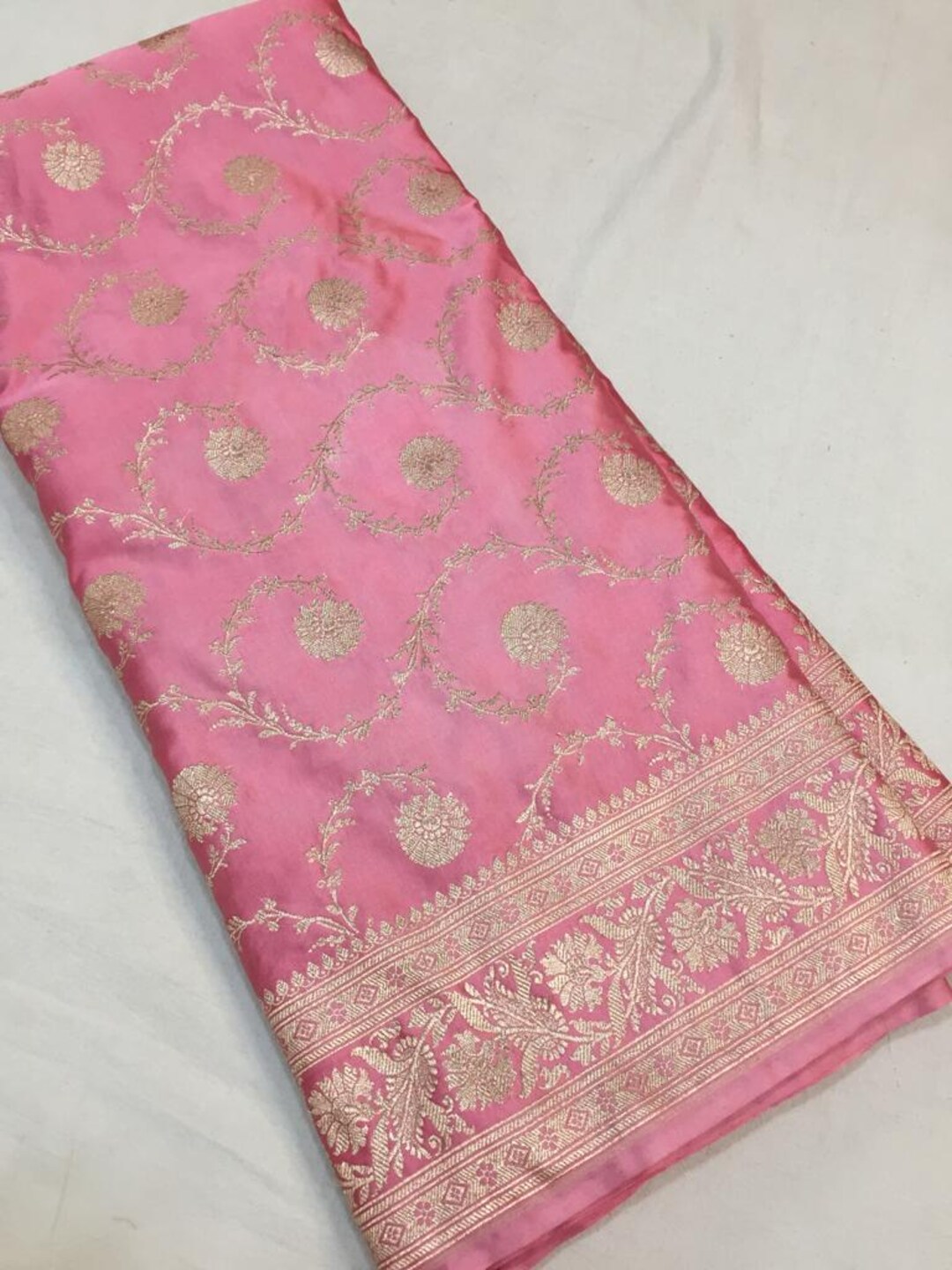 Mashru silk saree with Sindhu Ghaat zari weaving and blouse piece for women
