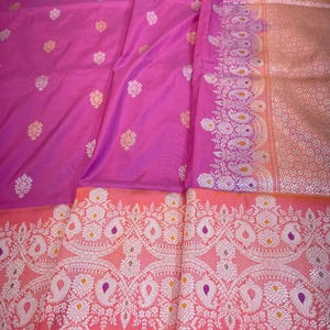 Handloom banarasi pure katan saree |  Banarasi silk wedding wear saree | Party wear saree