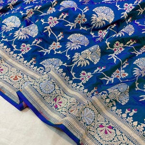 Pure banarasi handloom katan silk saree | Bridal saree | Indian handcrafted saree |