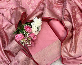Pure banarasi silk alfi zari weave suit material | Suit material | Dress material | unstitched suits