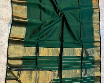 Maheshwari silk handwoven zari checks saree    | Handmade saree | Silk saree