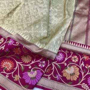 Indian handcrafted pure banarasi handloom katan tissue silk saree | Bridal saree | Indian saree | Banarasi saree