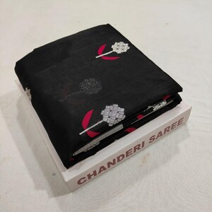 Original chanderi handloom pure pattu soft silk saree | Wedding saree | silk saree | Indian saree |