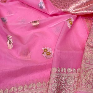 Pure banarasi kora silk handloom saree | Bridal saree | Indian saree |