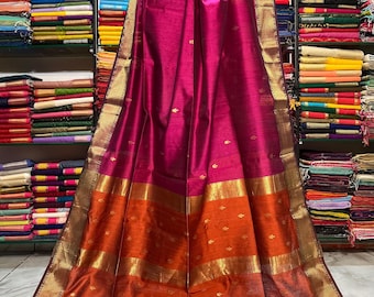 Maheshwari silk handwoven diya buti saree    | Handmade saree | Silk saree