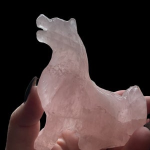 Beautiful Rose Quartz Dog