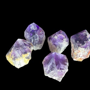 Semi polished amethyst roots