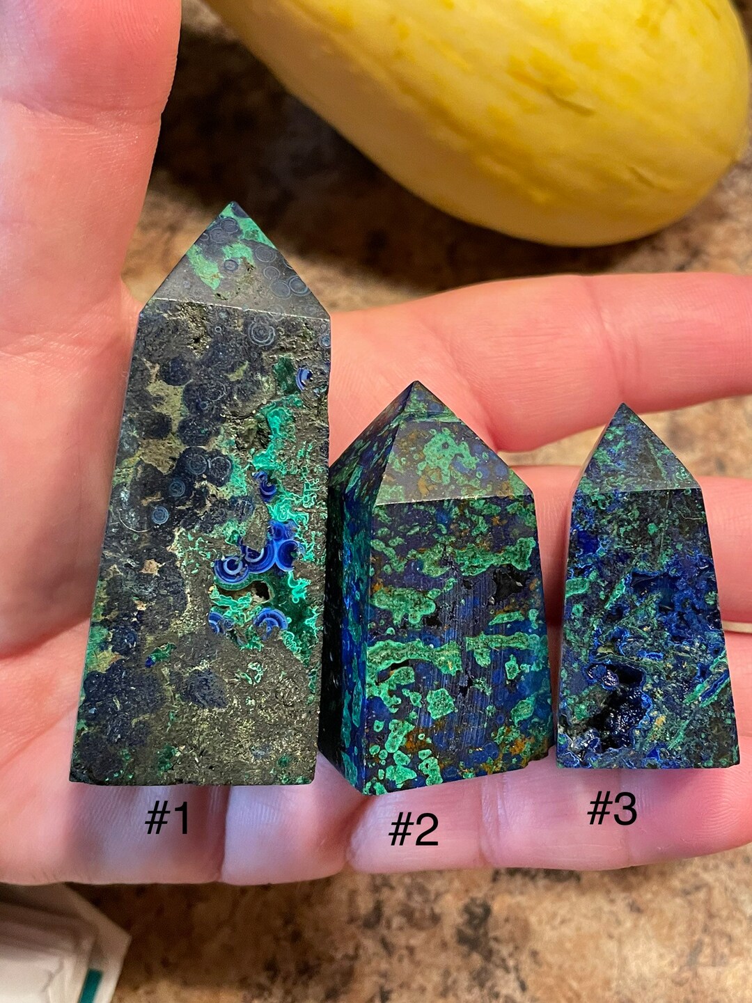 Malachite Azurite Points, American Seller, Fast Shipping - Etsy
