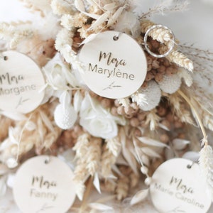 Gepersonaliseerde houten sleutelhanger