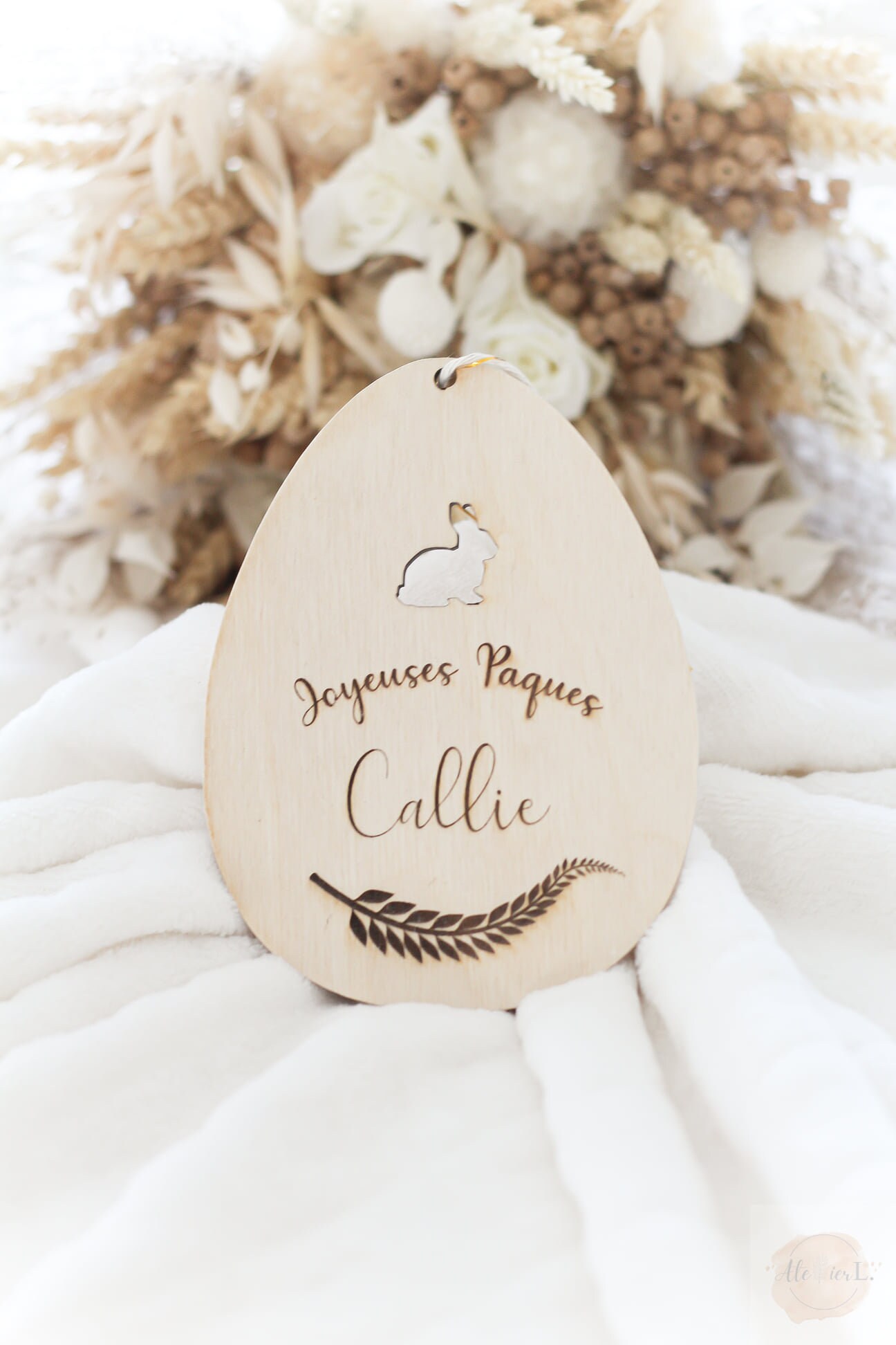 Suspension Oeuf de Pâques Personnalisée