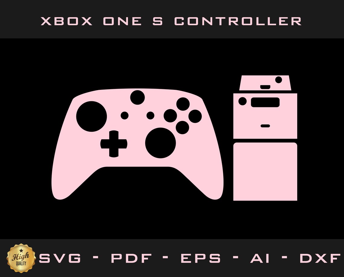 Xbox One S Controller Skin Template , Cutting Template , Cricut Vector ...