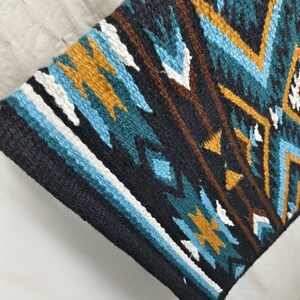 Western Show Horse Saddle Blanket New Zealand Design Handmade Wool Saddle Blanket Mats Top Wool Saddle Pad Size : 34 L x 36 W x 1 Inches image 9