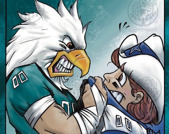 EAGLES Sports Signed Art PRINTs |  Sports Wall Art Game Room Art Sports Gift Philadelphia Eagles Decor Fan Art Gift for Him Gift for Her