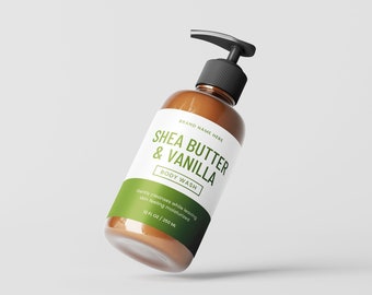 Soap Dispenser Bottle Label Template, Printable Cosmetic Labels, Canva Shampoo Stickers Design, Essential Oil Labels, DIY Labels, Oil Labels