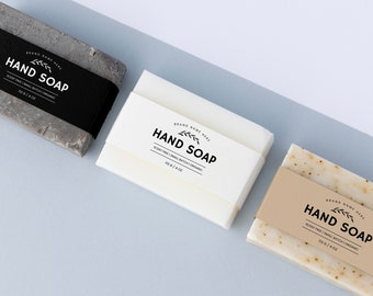 Printable Soap Label, Download Custom Soap Label Template, Body Product Label Template, Canva Bar Soap Wrap, Editable 8.5x2 Soap Band Label