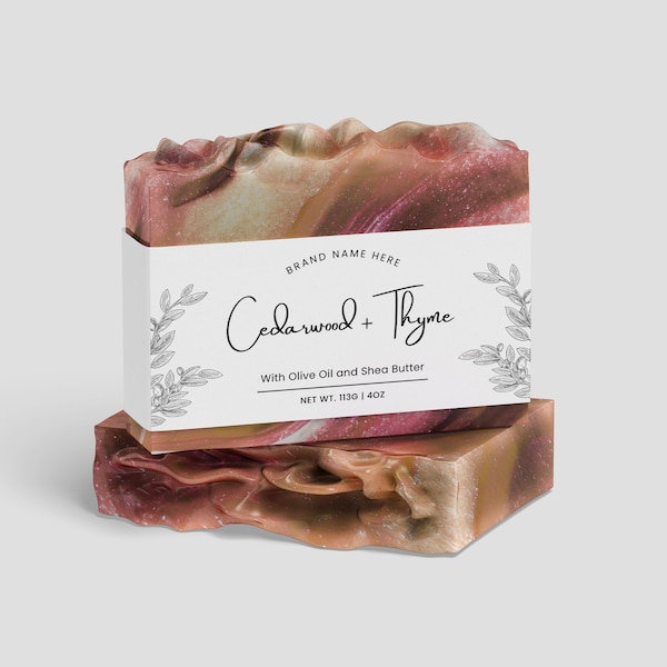 Soap Labels Template, Handmade Soap Label Design, Customizable Soap Packaging, Canva Printable Soap Label, Bar Soap Label, Soap Wrappers