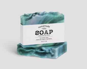 Printable Soap Bar Label Template, Custom Soap Wrapper, Soap Packaging, Canva Soap Stickers, DIY Soap Band Design, Handmade Soap Wraps