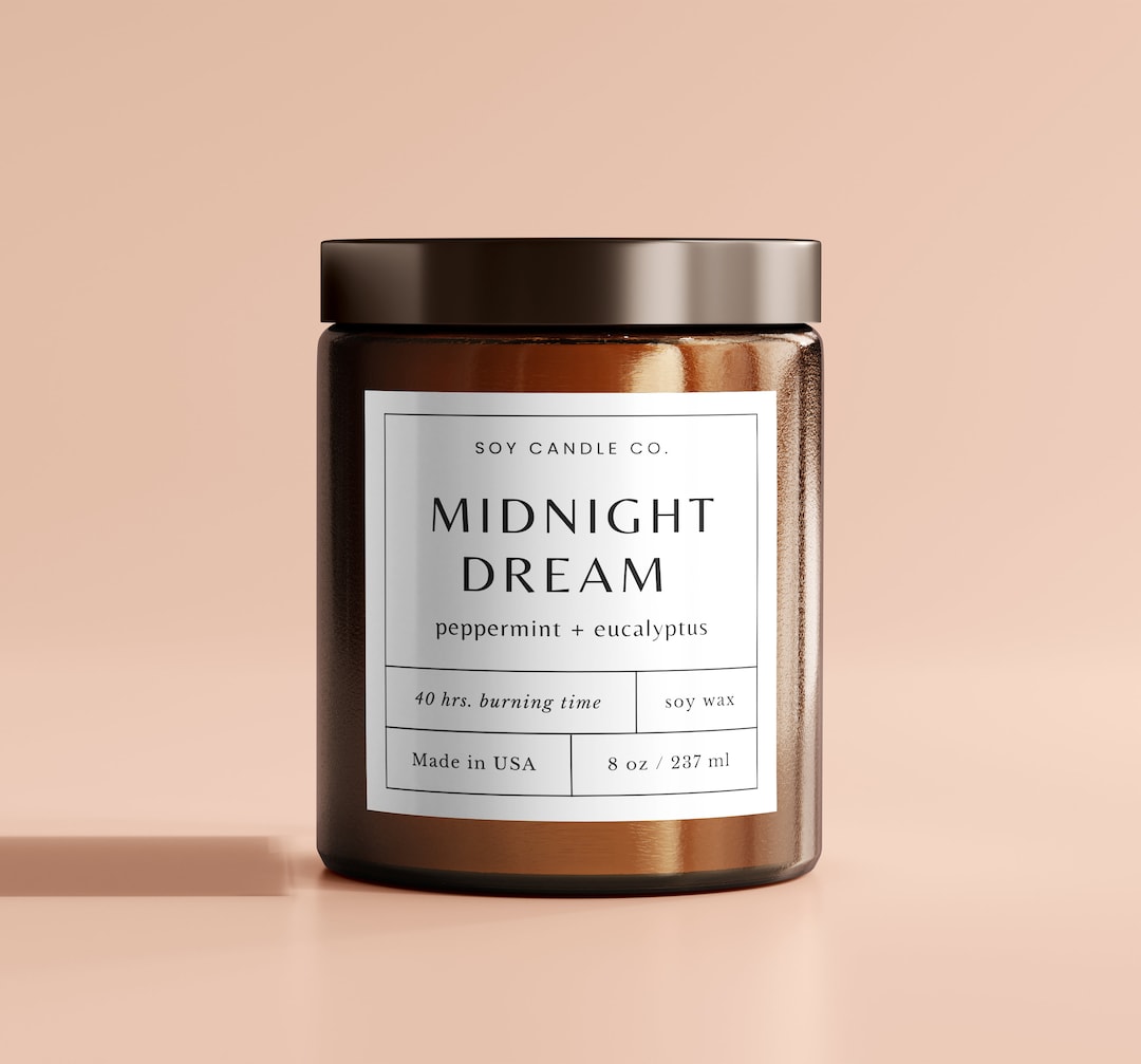 Luxury Candle Labels Template Candle Labels Stickers Canva Candle Luxury Candle Labels Template Candle Labels Stickers Canva Candle