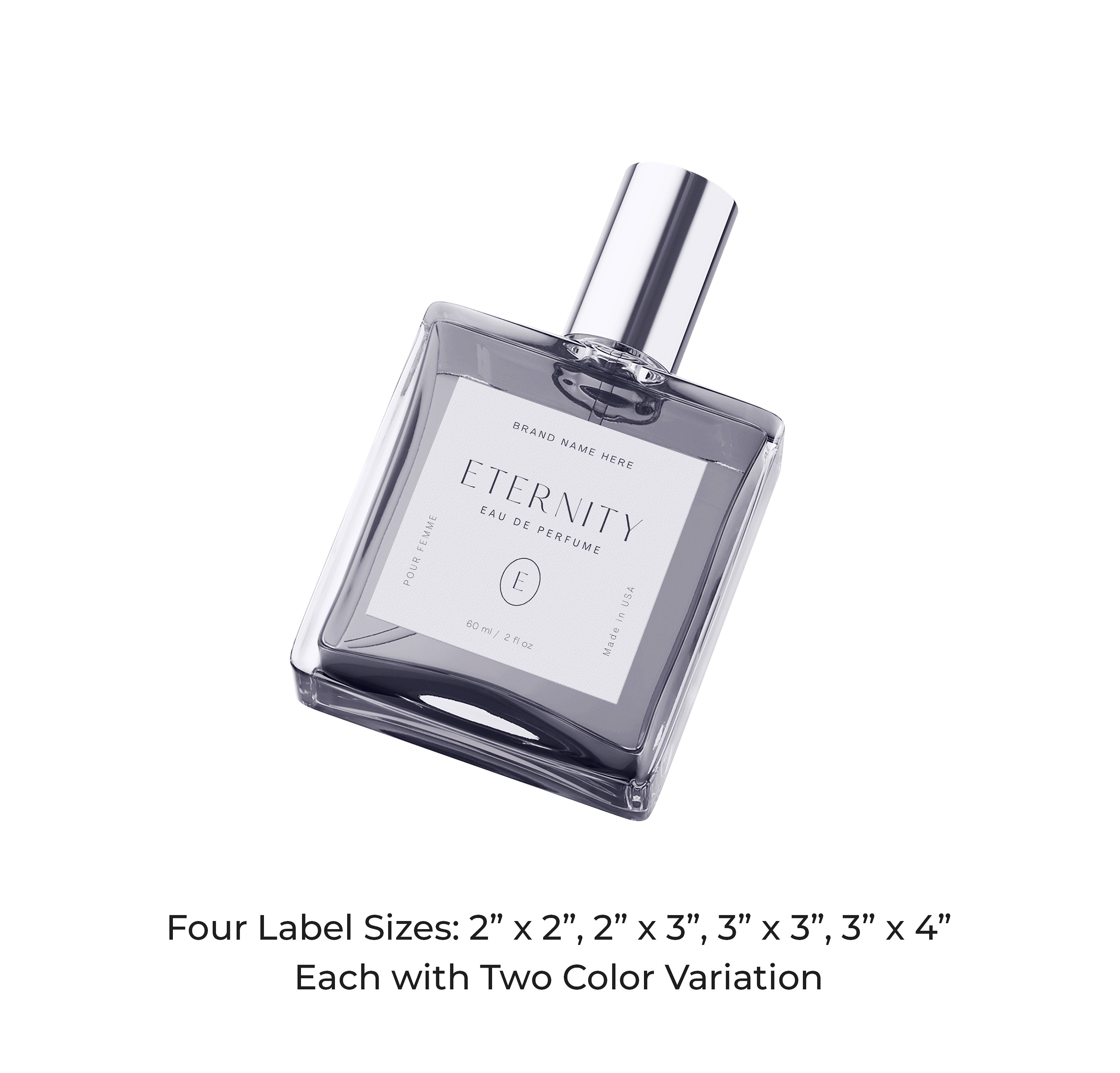 Luxury Perfume Bottle Label Design, Printable Perfume Labels, Custom