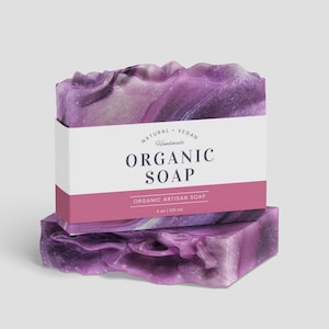 Customizable Soap Label Templates for Canva, DIY Soap Label Design, Editable Templates for Small Business Owners, Elegant Soap Label