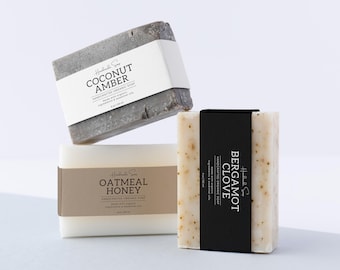 Soap Wrap Label Template - Soap Bar Labels - Bar Soap Labels - Canva Soap Wrappers - Handmade Soap Labels - Minimal Soap Label Design