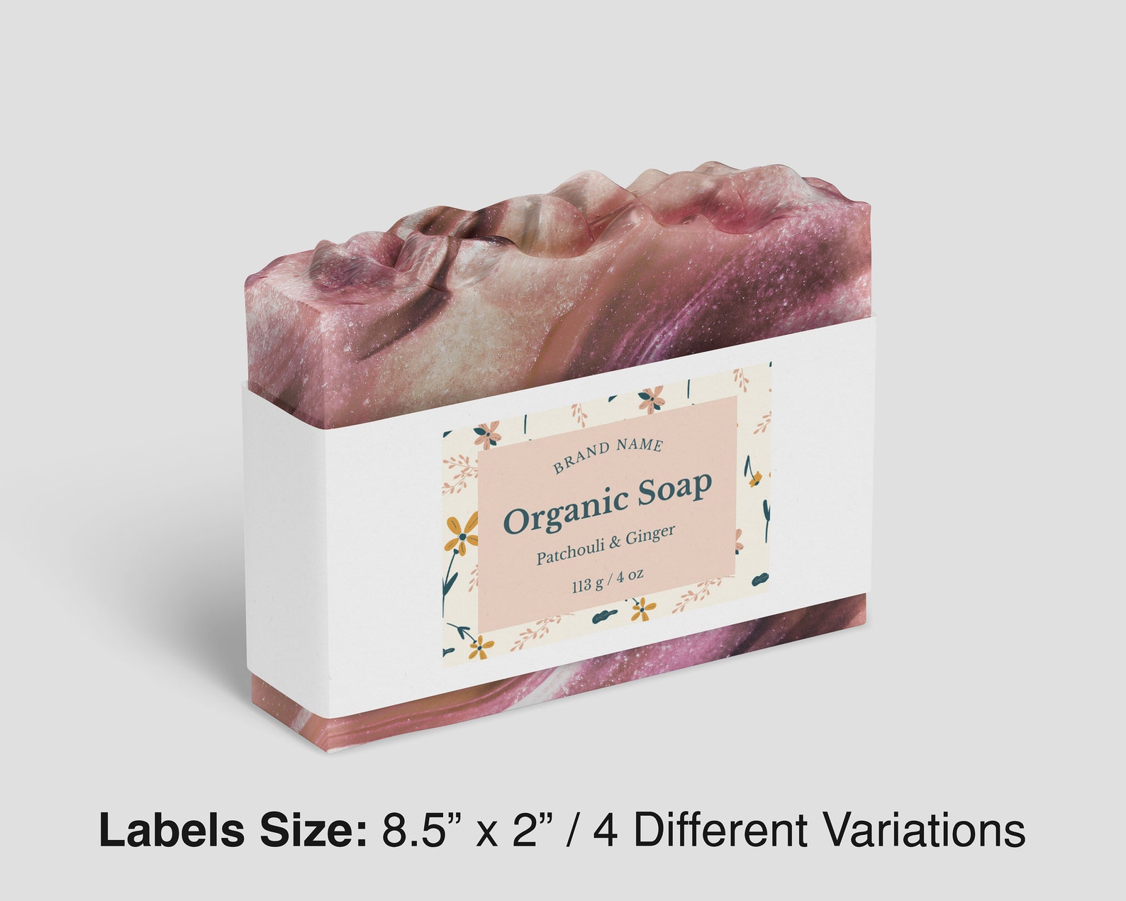 Editable Soap Bar Label Template, Canva Soap Stickers, Homemade Soap ...