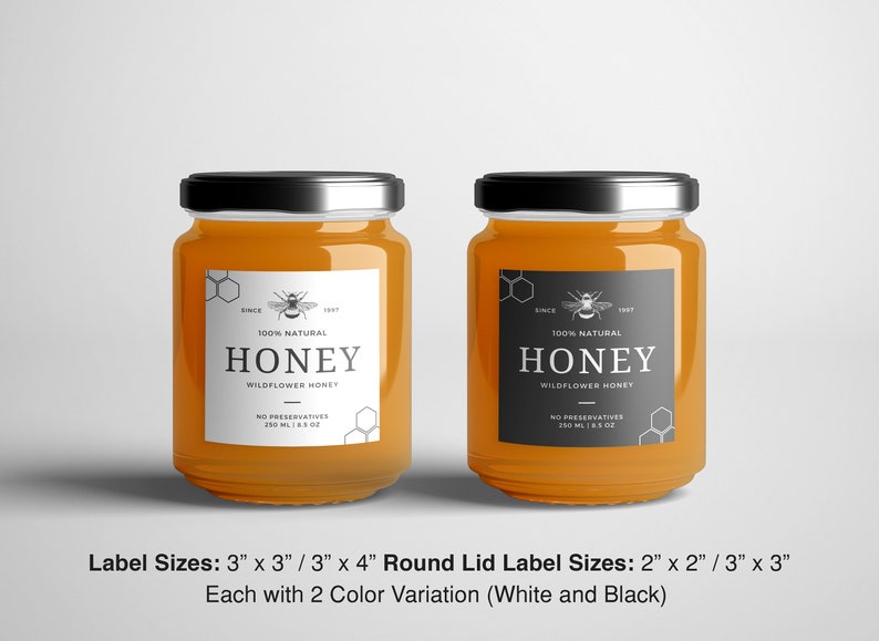 Editable Honey Jar Labels Template Printable Honey Labels Homemade Editable Honey Jar Labels Template Printable Honey Labels Homemade