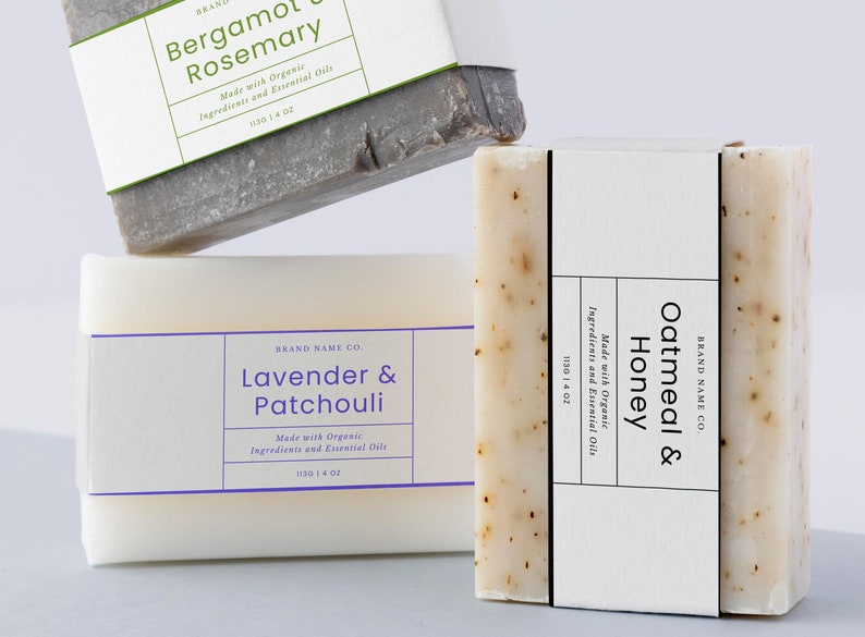 Canva Soap Labels Template Soap Wrappers Template Custom Etsy