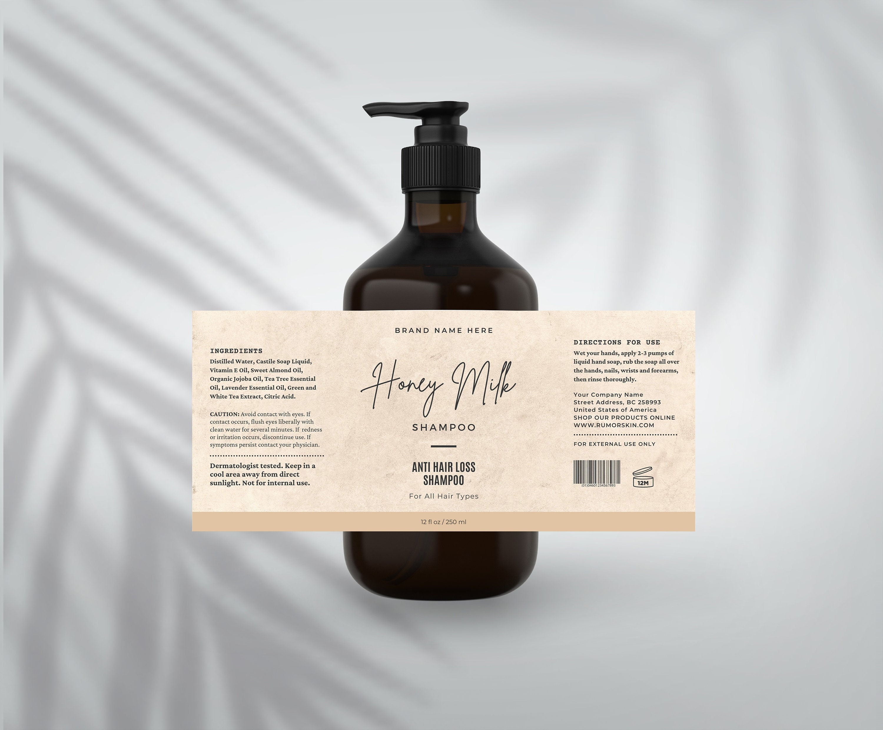 How to Label Shampoo Bottles