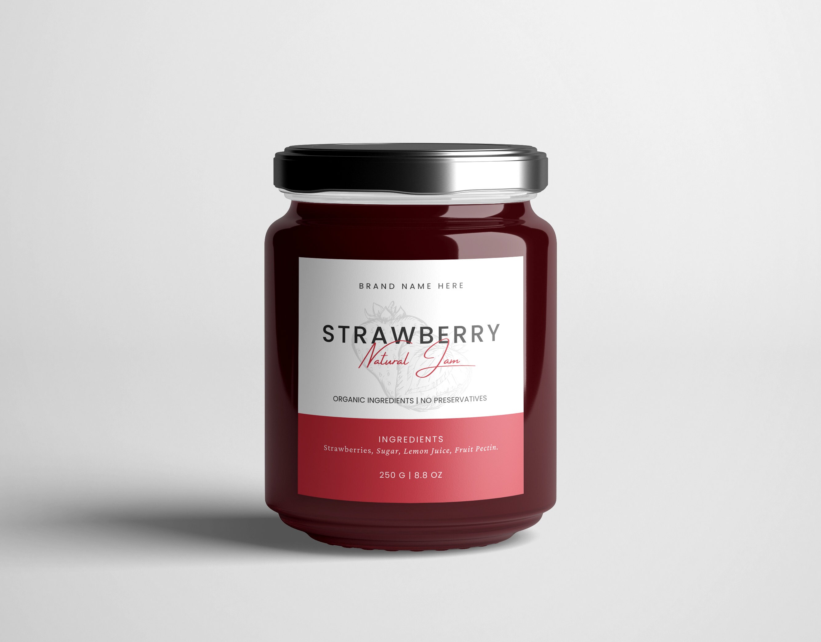 Jam Jar Labels Template, Canning Labels, Mason Jar Labels, Jam Stickers, Homemade Jam, Honey