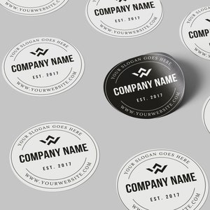 Aangepaste ontwerpsjabloon voor ronde stickers, gepersonaliseerde stickers voor bedrijf of ambacht, maak je eigen stickers met onze aangepaste ontwerpsjabloon