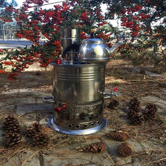 Camping Samovar the Teapotgiftbbq Barbecuekettlebest - Etsy UK