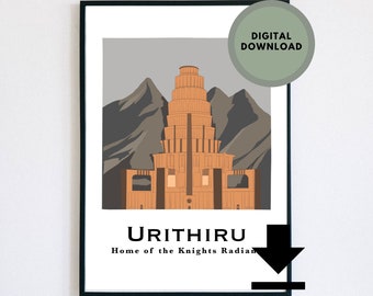 Urithiru | Knights Radiant | The Stormlight Archive | Brandon Sanderson | Fantasy Book | Travel posters