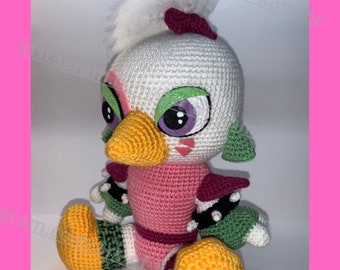 PDF CROCHET PATTERN Glamrock Chicken