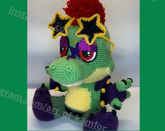 PDF CROCHET PATTERN Monty Gator